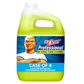 Floor Cleaner from Mr. Clean Professional, Bulk No-Rinse Ready to Use Cleaner Refill for Commercial Use, 1 Gal. (Case of 4)