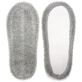 Kind Slipper, Recommended by Cleaning Professionals, Replacement for Cleaning Slippers, Catching, Absorbent, 2 Types, Mop Slippers, Cleaning Slippers, Cleaning Slippers, Catch: Gray L
