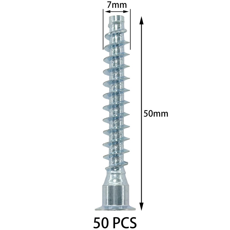 50 PCS Internal Hex Self Tapping Countersunk Connecting Screws for
