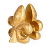 Creative Co-Op Decorative Fleur de Lis Resin Bookends, Gold