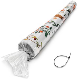 McEtt Carpet Storage Bag - Huge Clear Ventilation Holes Polyethylene Zip Closure Ideal for Moving and Storage
