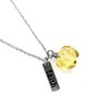 Uloveido Silver Color Charms Faith Necklace Christ Mustard Seed Apple