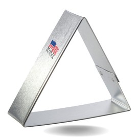 Foose Triangle Cookie Cutter 3 Inch –Tin Plated Steel Cookie Cutters – Triangle Cookie Mold
