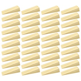 40 Pieces of Triangular Wooden Wedges, Furniture Accessories, Furniture Pads, and Doors and Windows Installation Wooden Blocks.