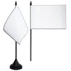 Fritze® Desk Flag Plain White Flag 4 x 6 Inches