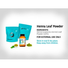 DR WAKDE'S Henna Powder (Mehendi) - 1Kg (2.2lb) | Pure, Raw & Dried Powder | Natural Aroma and Freshness | Fine Powder | Vegan | Premium Grade | Nothing Added, Nothing Removed