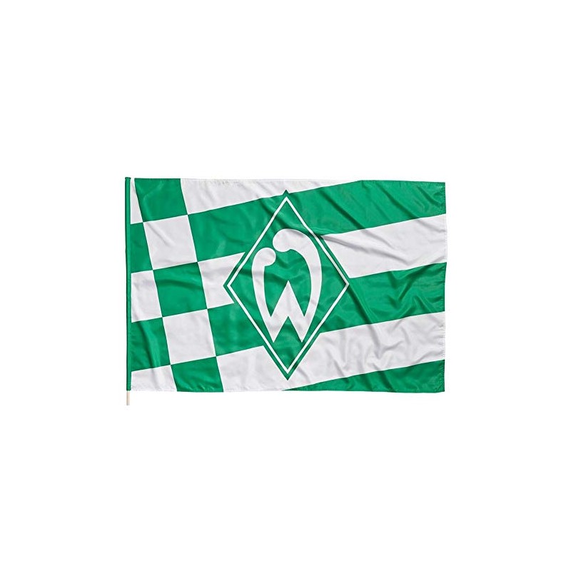 Werder Bremen Diamond Swing Flag (One Size, Green/White)