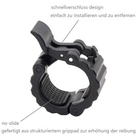 Barbell Fastener 50 mm Dumbbell Bars Quick Release Dumbbell Safety Bar Clamp Barbell Collar Barbell Clamps Black