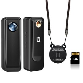 Cámara de Acción HJBDGS, 2.7K HD, 64GB, Mini, Magnética, Portátil, Grabación en Bucle, Negra