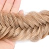 Gledola 2 Strands Fishtail Wide Messy Plaited Braids Headband (Caramel