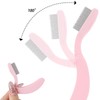 5 Pack Folding Eyelash Comb, Eyelash Separator Tool Eyebrow Comb