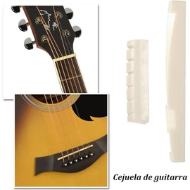 24 Clavijas para Guitarra Acústica con Herramienta 3 en 1 - Extractor, Enrollador y Cortador de Cuerdas - Incluye Clavijas de Afinación y Tuercas de Sillín - Accesorios Profesionales (blanco y negro)