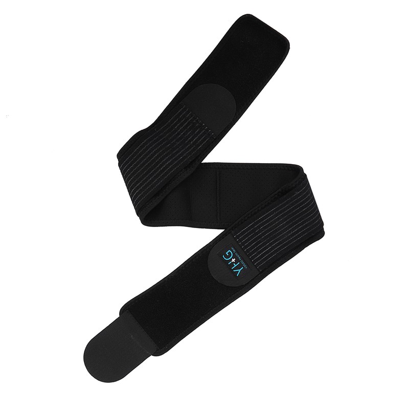 Breathable Adjustable Sacroiliac Lumbar Support Belt Black M