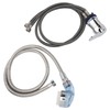 Shampoo Bowl Faucet Sprayer Kit 39.4in Hand Twist Faucet 47.2in