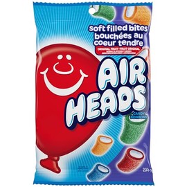 Airheads - Soft Filled Bites Assorted Flavours - 200g Pegbag Chewy and Flavourful Candies