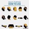 2 PCS Multi-Purpose Neck Gaiters, Breathable Protection Against Sun, Wind