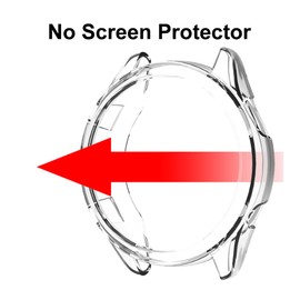 KeeFos Protective Case Compatible with Garmin Forerunner 265, TPU Case [Shockproof] Protective Cover for Garmin Forerunner 265 (Transparent)