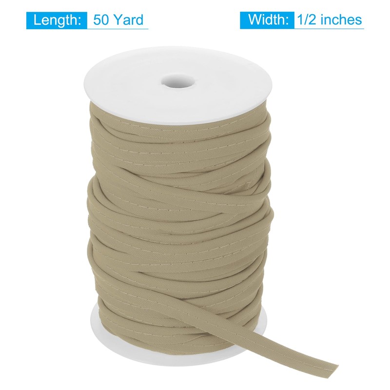 sourcing map Piping Cord Trim 50 Yards 1/2 Inch Piping