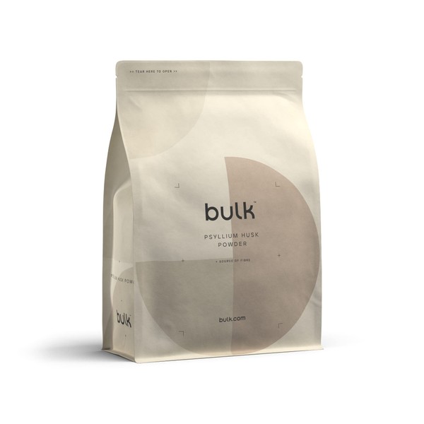 Bulk Pure Psyllium Husk Powder, High in Fibre, 500 g, Packaging May Vary