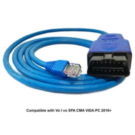 OBD OBD2 OBDII Ethernet Enet RJ45 obdii cable compatible with Volvo SPA CMA VIDA PC 2016+