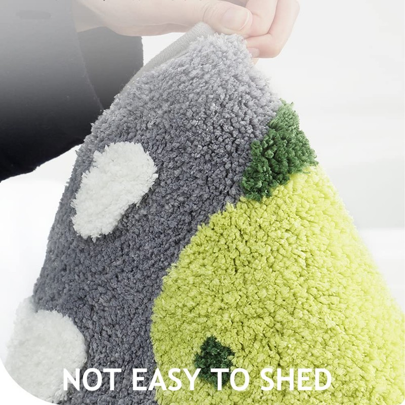 Seek4comfortable Cute Dinosaur Bath Mat, 19.6" x 31.5" Non Slip