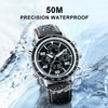 PINDOWS Watches for Men, Men Military Digital Analog Casual Dual