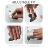Adjustable Stainless Steel Finger Guards for Cutting Food - 2-Piece