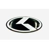 GLOSS BLACK K Steering Wheel Emblem Badge Overlay FOR KIA