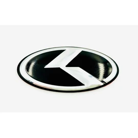GLOSS BLACK K Steering Wheel Emblem Badge Overlay FOR KIA MODELS (LODEN)
