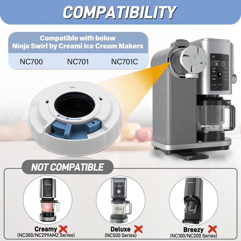 NANOBABY Dispense Lid and Press Assembly Replacement Compatible with Ninja