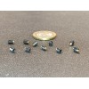 Kmac Alloy Steel Set Screws, Brass Tip, 6-32 x 3/16"