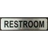 BUILDINGSINGS.COM RESTROOM SIGN (BRUSHED ALUMINUM 2X8-HEAVY DUTY !!! )-The Mont-REF24-102