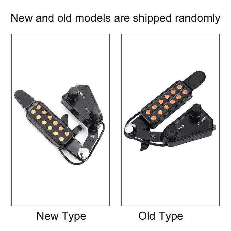 12 Sound Hole Acoustic Guitar Pickup - Magnetic Transducer with