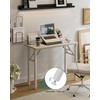 Frylr Small Folding Computer Desk – 35.8 Inch Portable Table