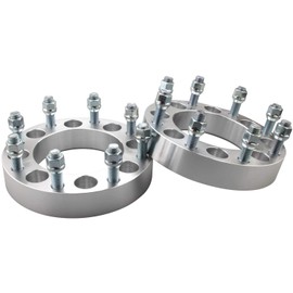 DCVAMOUS 2PC 8x6.5 to 8x170 Wheel Adapters 1.5 Inch with 9/16"-18 Studs Compatible with Dodge 8 Lug for 1994-2010 R-A-M 2500 3500 | 1975-1998 F250 F350(With 9/16" Lugs) | 1975-1986 C20 C30 K20 K30 J20