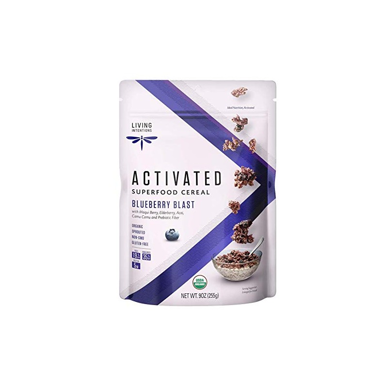 Living Intentions Organic Superfood Cereal – Blueberry Blast – NonGMO