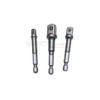 3Pc Hex Power Adaptor Set 1/4" 3/8" 1/2", Hex Shank