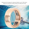 Smart Ring Pink Gold Sleep Monitor Health Tracker Waterproof Aluminum
