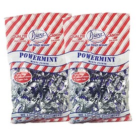 Diana Power Mint - Powerful Breath Mints Individually Wrapped - 220g Hard Candy Pouch (Pack of 2)