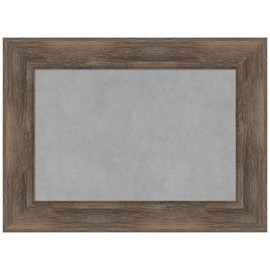 Amanti Art Brown Framed Magnetic Board 17x23 Small Vision Board for use with Magnets, 100% Metal Sheet to Display Items as Office Decor or for Home Organization in mudroom, Kitchen or Kids Room