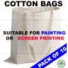 JMS Bridge Premium Natural Cotton Shopping Tote Bags -Eco-Friendly Plain