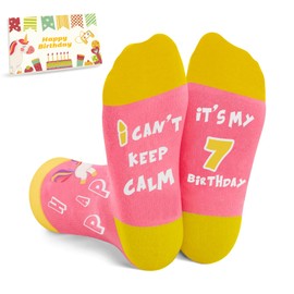 Birthday Gift for 7 Year Old Girl Cute Socks Gifts for 7 Year Old Girls Fun Novelty Girl Birthday Gifts Age 7 Kids Socks