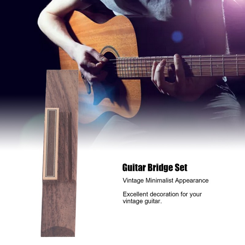 Guitar Bridge Set Rosewood Classical Acoustic Guitar Bridge Replacement with