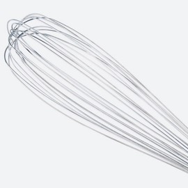 AME D’ESSENCE 16” Stainless Steel Piano Whip – Heavy-Duty Handheld Wire Whisk for Blending, Whisking, Beating, Stirring, and Mixing