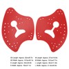 1 Pair Hand Paddles for Swim PP Silicone Adjustable Hand
