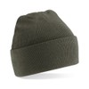 Beechfield - B45 Olive Green Classic Cuffed Beanie Hat -