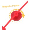 Gatuida 6pcs Magnetic Arrow Spinner Game Props Portable Plastic Pointers