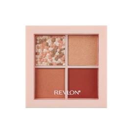 Revlon Dazzle Eyeshadow Quad 002 Sunset Brick Color Image: Smokey Terracotta Japan Development Eye Shadow 0.1 oz (3.0 g)