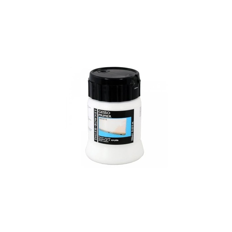 Daler-Rowney Acrylic Gesso, Plastic Pot, 8.45oz - 250 ml, White