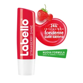 Labello Strawberry Shine Lip Balm Soft Moisturising Strawberry Aroma